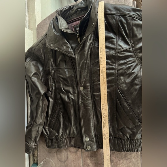 Wilsons Soft Leather Mens Motorcycle Jacket Sz XL Zip Out Thinsulate Ultra Liner - Picture 15 of 16